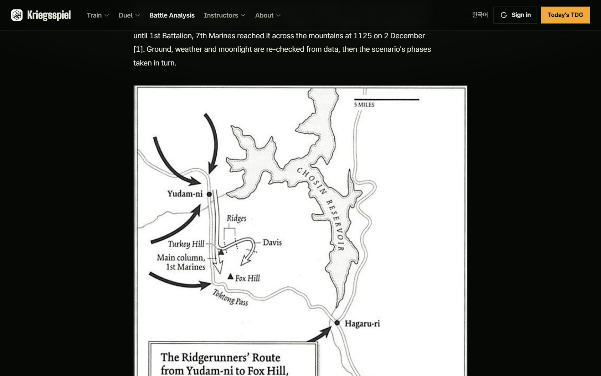 Deep-dive analysis column on Chosin: Toktong Pass
